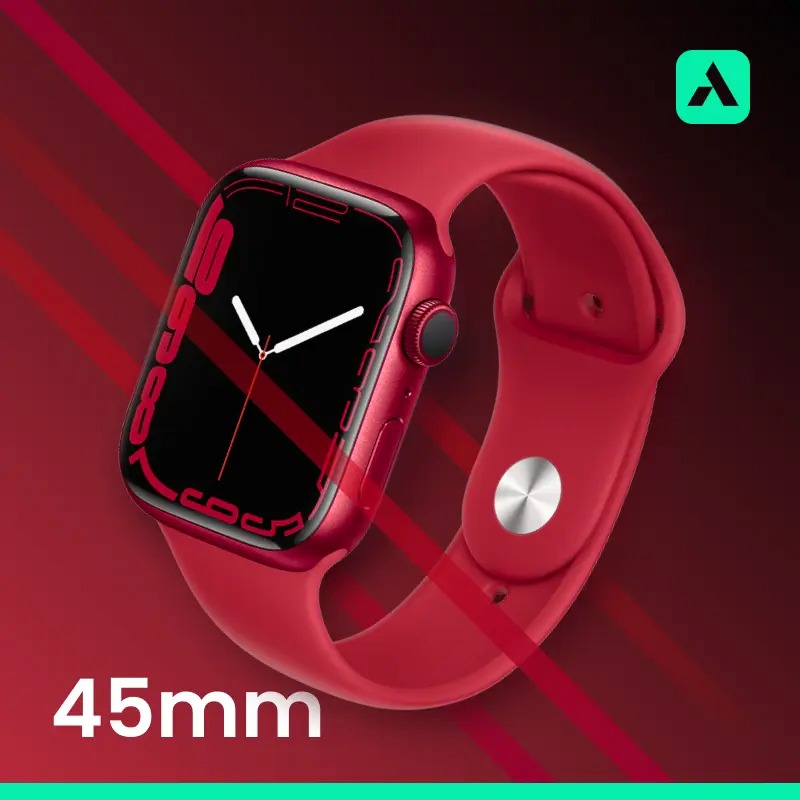 اپل واچ Apple Watch Series 7 Aluminum Case with Silicon...