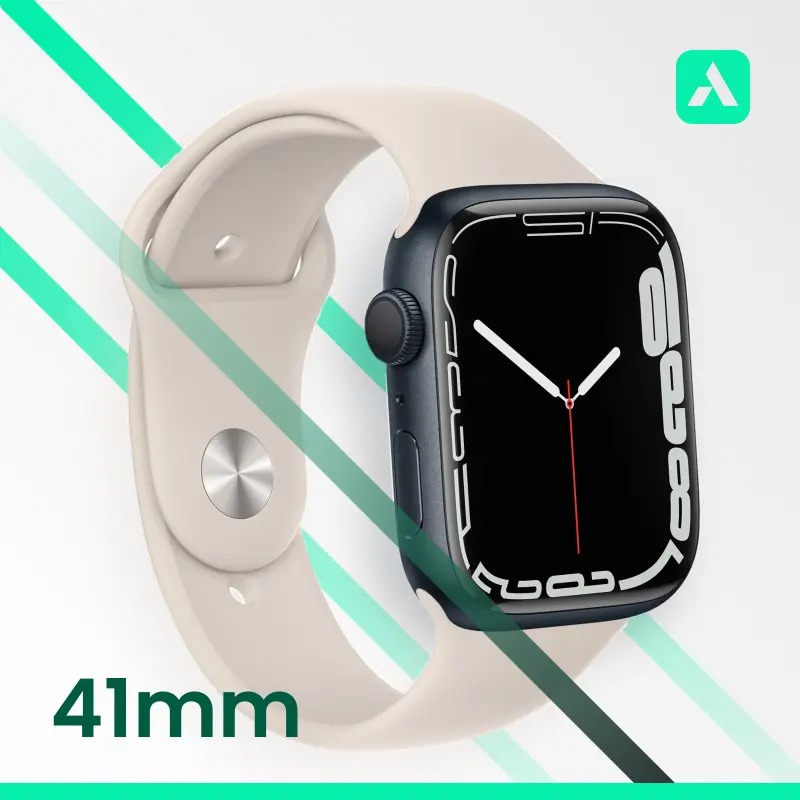 اپل واچ Apple Watch Series 7 Aluminum Case with Silicone Band 41mm